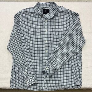 Rails Blue and White Plaid Shirt